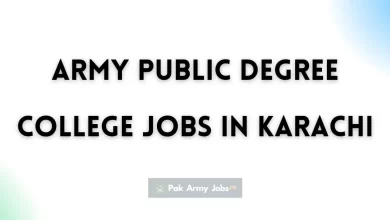 Army Public Degree College Jobs in Karachi