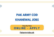 Pak Army COD Khanewal Jobs