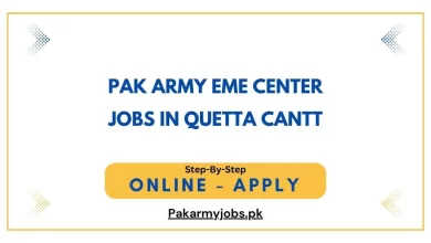 Pak Army EME Center Jobs in Quetta Cantt
