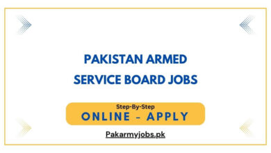 Pakistan Armed Service Board Jobs