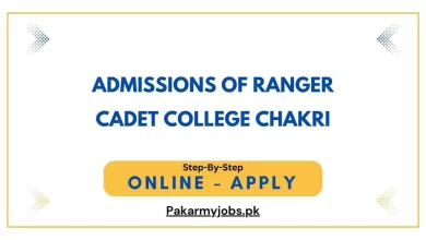 Admissions of Ranger Cadet College Chakri