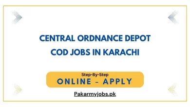 Central Ordnance Depot COD Jobs in Karachi